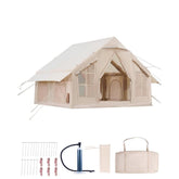 Inflatable Tent for Camping 4-6 Person Glamping Tent with Pump Easy Set up